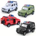 Toy Car Inertia Drop Resistant Openable Door Police Car Fire Truck Model Off-road Small Car.