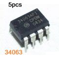 5Pcs- MC34063 MC34063 34063 Voltage Regulators Switching Regulator DC-DC Converter DIP 8 Pin Leads IC. 