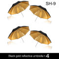 Photo Studio Umbrella Set 33 ' 84 cm White Soft Light Umbrella + Dual-use Reflective Umbrella 4 Pieces Photography Accessories Moonlight Shines. 