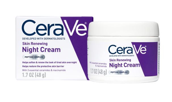 Cerave Skin Renewing Night Cream, Peptide Complex, 1.7 oz/48 g