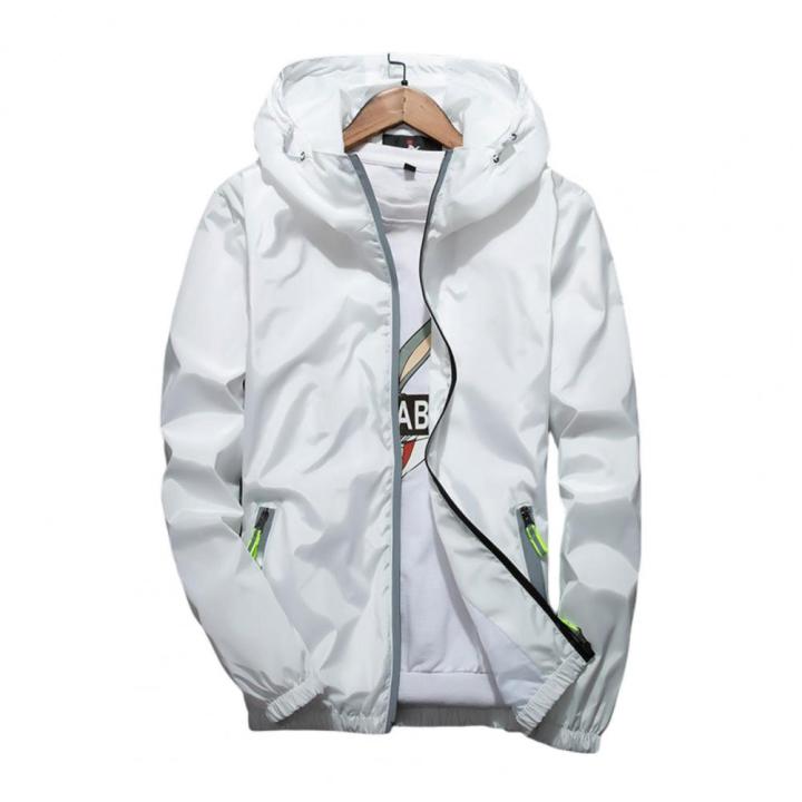 Popular%20Men%20Coat%20Super%20Thin%20Hoodie%20Jacket%20Reflective%20Zipper%20Hood%20Elastic%20Cuff%20Coat%20Anti%20Sun%20-%20Image%205