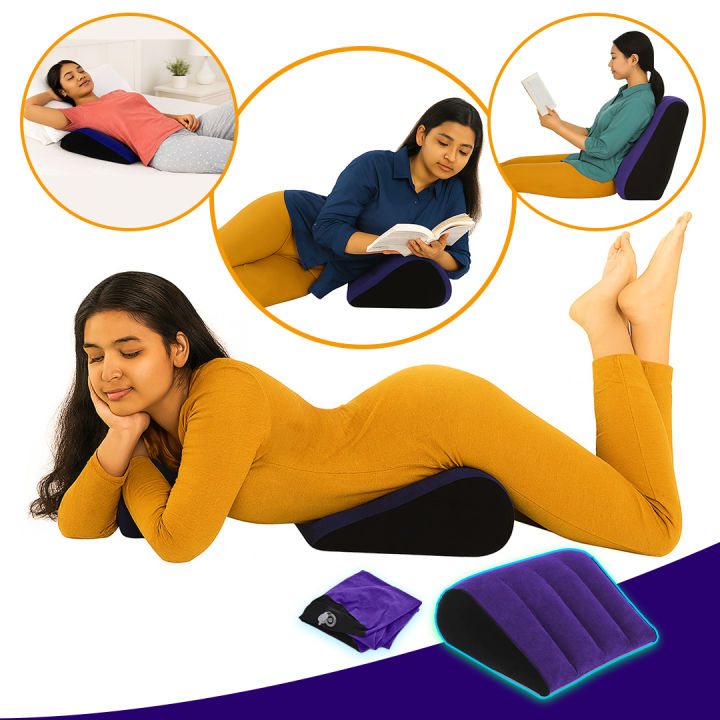 Portable Multifunctional Air Pillow – Ideal for Reading, Relaxing & Sleeping