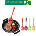 Egg Fish Frying Pan Scoop Fried Shovel Kitchen Tool Silicone Frying Spatula.