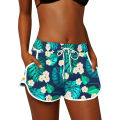 Women Summer Sports Shorts Floral Beach Boardshorts with Pockets Female Swim Trunks Female Workout Gym Clothes Fitness Sportwear. 