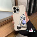 Couples Degradable Eco-Friendly Casing Compatible for IPhone 7Plus 14 15 12 11 13 Pro Max XR 6S 8 15 6 7 Plus XS Max X SE 2020 Cartoon Electric Bike Boy Girl Soft Cover.