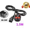 Desktop Power Cable 3 Pin 1.5M-BLACK. 