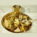 Kasha Pitol Set- Pitoler Plate, Bati, Design Glass, Nokshi Cup Set and Spoon / Kasha-Pitol Dinner Set-পিতলের নকশী সেট.