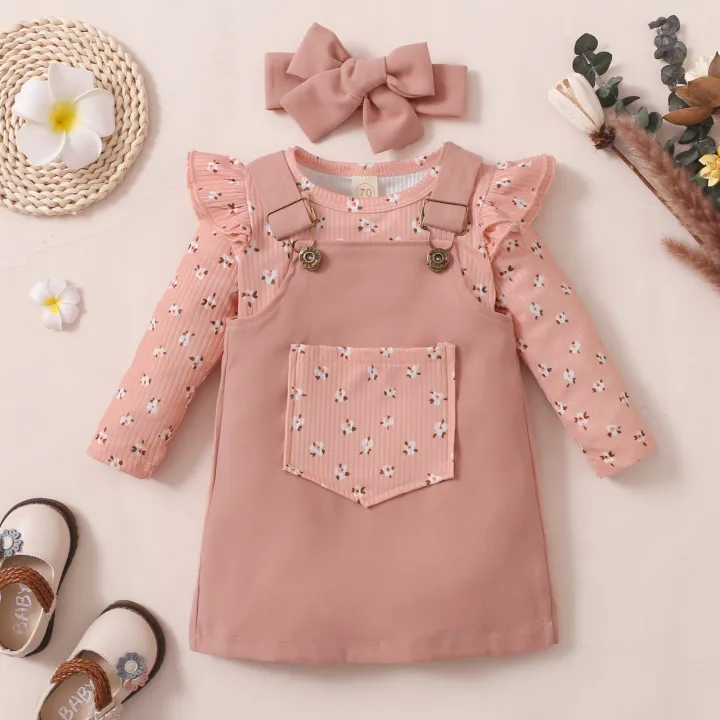 Baby%20Girl%20Three%20Piece%20Suit%20Fashion%20Pitted%20Long%20Sleeve%20Romper%20and%20Pocket%20Suspender%20Skirt%20&%20Headband%20-%20Image%203
