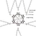 6-piece Best Friend Necklace Hexagon Letter Pendant Bff Choker Fashion Men And Women Friendship Necklace Jewelry Accessories. 