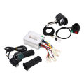Electric Bike Conversion Controller Kit, Brush Speed Motor Controller Multi Protection for Electric Scooter.