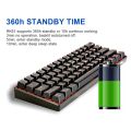 (Ready Now)RK61 61 Keys Bluetooth / 2.4G Wireless / USB Wired Three Modes Brown Switch Gaming Mechanical Keyboard with RGB Backlight, Cable Length: 1.5m. 