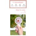 HODEKT Mini Fan Rechargeable USB Handheld Portable Electric Fan Powerful will Shine Cute Design Student Dormitory Office Desktop Cartoon Rabbit Ears Rechargeable Handheld Fan FN20. 