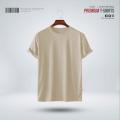 Fabrilife Men's Premium Blank T-shirt - Biscuit. 