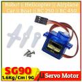 Rc Mini Micro 9g 1.6KG Servo SG90 for RC 250 450 Helicopter Airplane Car Boat. 