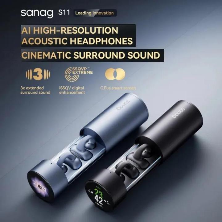 Sanag%20S11%20Open%20Ear%20Bluetooth%20Earphones%20HiFi%20MP3%20Player%20Headset%20TWS%20Wireless%20Gaming%20Headphone%20LED%20Screen%20Smart%20Watch%2032GB%20Speaker%20-%20Image%202