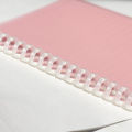 5pcs 30 Hole Loose-leaf Plastic Binding Ring Spring Spiral Rings Office Supplies. 
