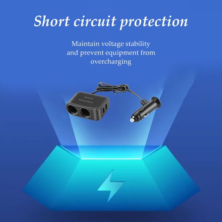 %E3%80%90FUPANG%E3%80%91In-car%20USB%20&%202%20Sockets%20Splitter%2012V/24V%20Car%20Charger%20-%20black%20-%20Image%205