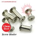 12mm Screw Binder (1s) BRASS BINDING INTERSCREW + EXTENSION Metal Interscrews Book Binding Screw.
