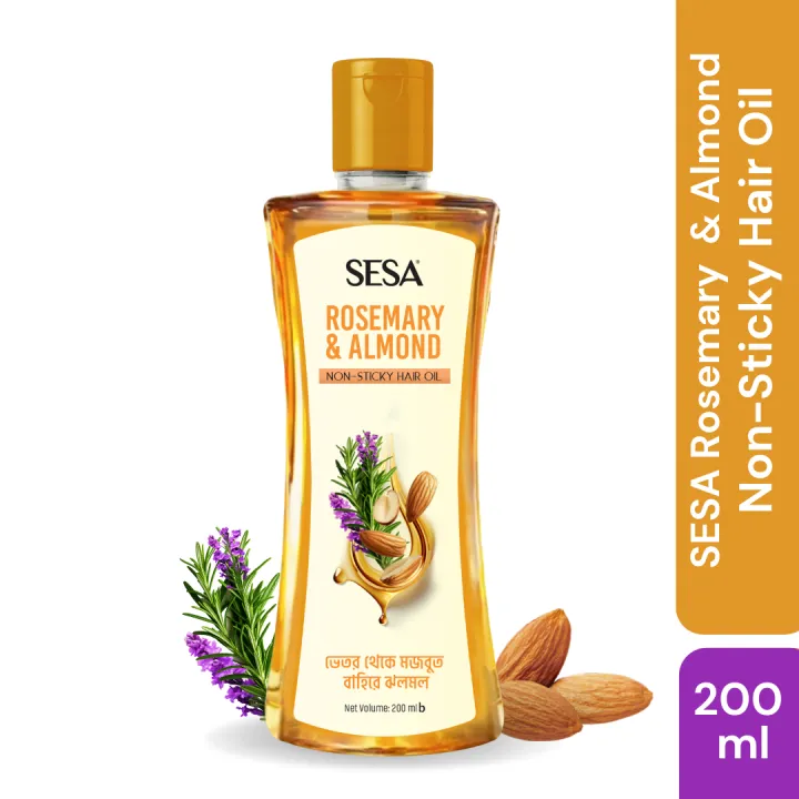 SESA Rosemary & Almond Non-Sticky Hair Oil 200ML