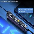 Battery Charger Case Portable DIY Power Bank Box LCD PD22.5W Dual-Direction Fast Charging Case for 4PCS 21700 Battery (Battery Not included). 