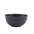 3pcs/set Eco-friendly Plastic Black Tableware Set Vertical Stripes Anti-fall Cutlery Set Plate/Bowl/Cup Party.