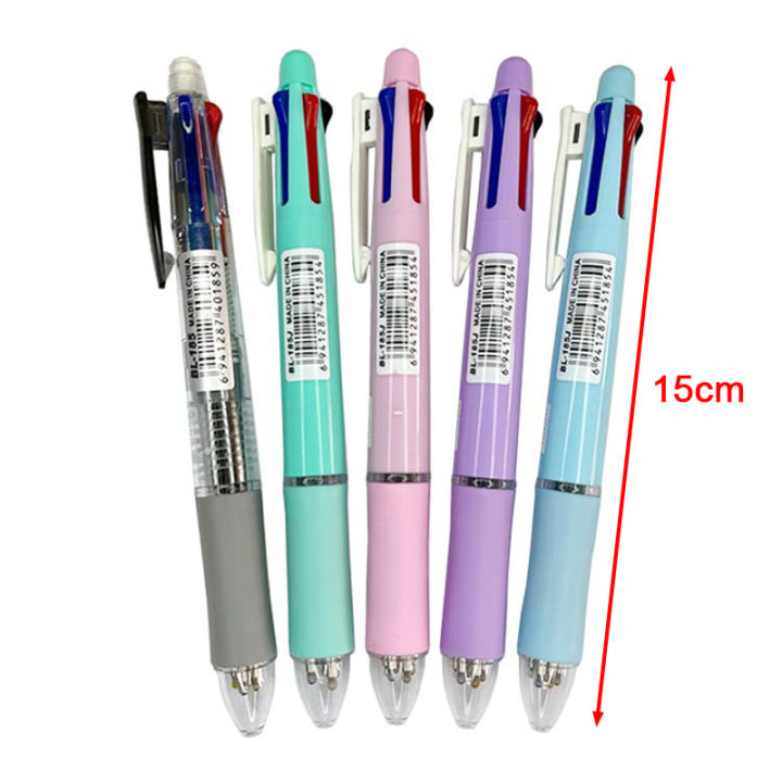 5%20In%201%20Multicolor%20Ballpoint%20Pens%20Creative%204%20Color%20Ball%20Pen%20Refill%20and%20Pencil%20Lea%20Layor%20-%20Image%206