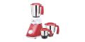 Bajaj Ruby 800-Watt Mixer Grinder with 3 Jars (White/Red). 