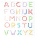 26pcs/set Photos Clip Letter Metal Notes Alphabet Stationery Paper Clips. 