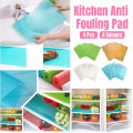 4PCS Fridge Mats Waterproof Washable Anti-Slip Shelf Liner Refrigerator Protector. 