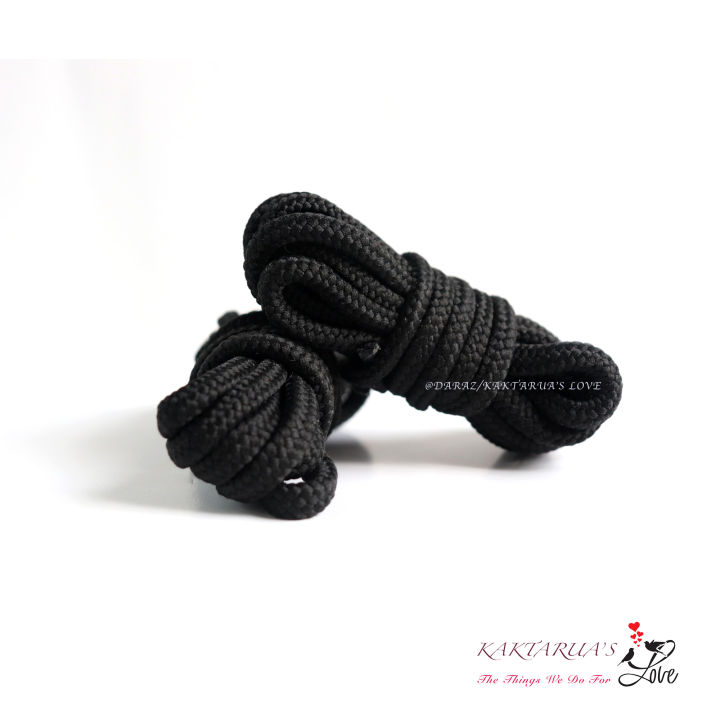 1 pair Premium Quality BLACK-Colored Laces for Sneakers and Other Footwear | COLOR BLACK