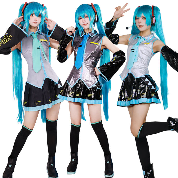 lady anime dress up Cosplay Costumes For Women Womens Anime Cosplay Costume Mikuo Snow Costume JK Sailor High Waistline_Natural Waist