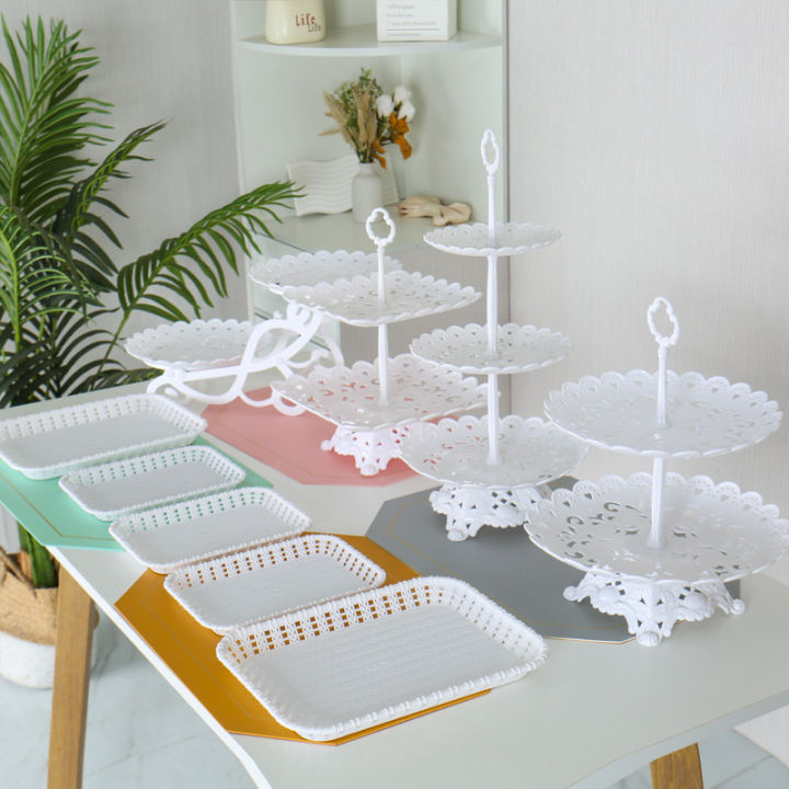 Dessert%20Table%20Cake%20Display%20Stand%20Plastic%20Birthday%20Arrangement%20Multi-Layer%20Dim%20Sum%20Rack%20Swing%20Plate%20Cold%20Meal%20Tea%20Break%20Small%20Cake%20Tray%20-%20Image%202