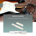 LKPCIGCXM 1Set Bone Bridge Saddle And Nut For 6 String Acoustic Guitar. 