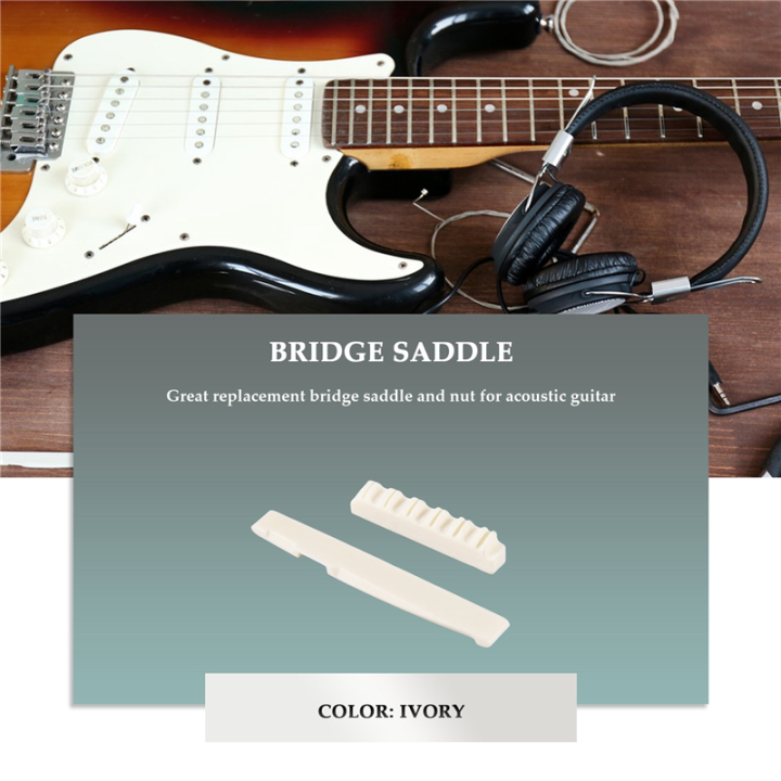 LKPCIGCXM%201Set%20Bone%20Bridge%20Saddle%20And%20Nut%20For%206%20String%20Acoustic%20Guitar%20-%20Image%202
