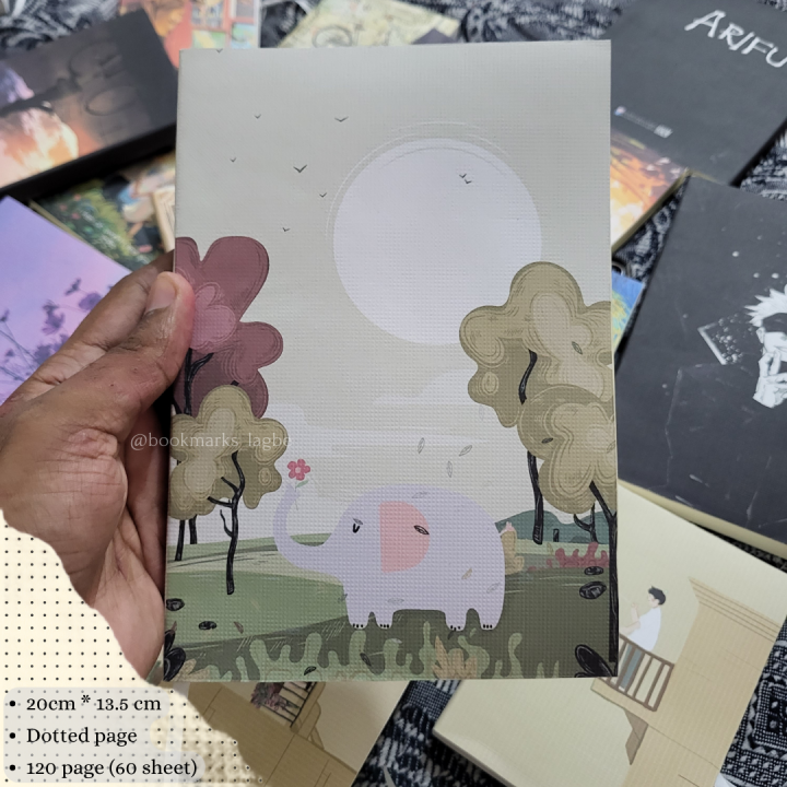 Aesthetic%20Journal%20Dotted%20Notebook%20(7.9%20inch*5.4%20inch/A5%20size)%20-%20Image%204