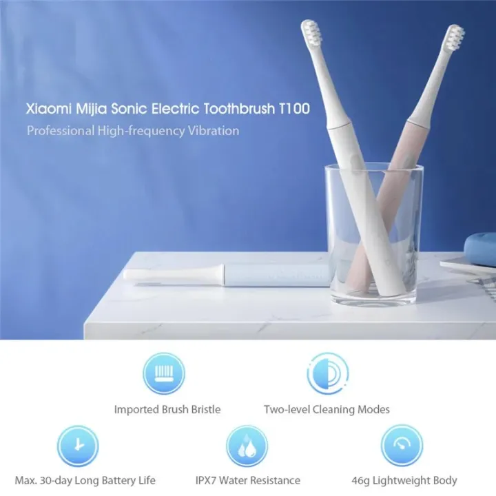 Xiaomi%20Mijia%20T100%20Sonic%20Electric%20Toothbrush%20USB%20Rechargeable%20Toothbrush%20IPX7%20Waterproof%20Ultrasonic%20Automatic%20Tooth%20Brush%20-%20Image%202