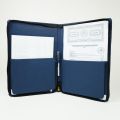 ZD Leather 15/11 inch Artificial Leather Document Organizer 2 pockets with name plate. 