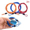 2Meters Bike Security Double Loop Cable Strong Braided Steel For Bike Chain Lock Creek. 