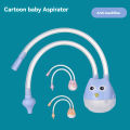Newborn Baby Nasal Aspirator Owl Shape Comfortable Oral Suction Baby Safety Nose Cleaner Anti-reflux Silicone Snot Suction Pipe.