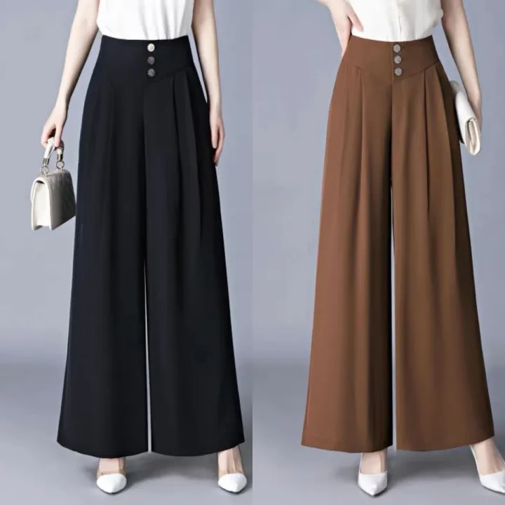 High-End%20Wide-Leg%20Pants2023Spring%20and%20Autumn%20New%20Women's%20Skirt%20Pants%20High%20Waist%20Drooping%20Slimming%20Solid%20Color%20Casual%20High-End%20Wide-Leg%20Pants%20-%20Image%203