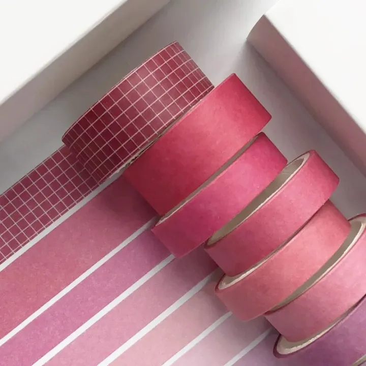 8%20pcs/set%20Solid%20Color%20Basic%20Grid%20Lines%20Washi%20Tape%20Cute%20Masking%20Adhesive%20Tape%20Diy%20Scrapbooking%20Art%20Supplies%20Decor%20Stationery%20-%20Image%203