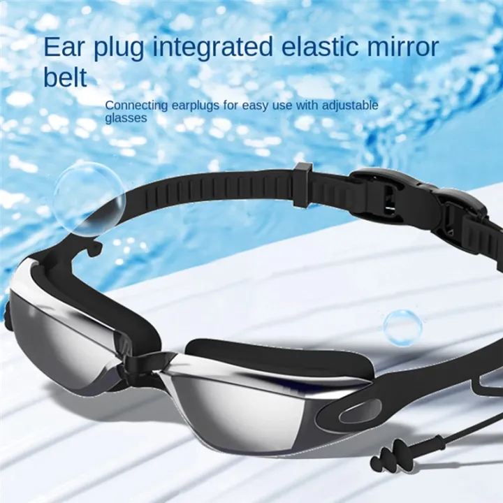 Swimming%20Goggles%20with%20Earplug%20Design,%20Waterproof,%20Fog-Proof,%20UV-Proof,%20Suitable%20for%20Men,%20Women%20and%20Teenagers,Black%20-%20Image%203