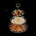 4 Set of 3 Tier Cake Plate Stand Handle Hardware, 2 Styles , Gold. 