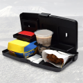Black Dinner Plate Plastic Foldable Dining Table Foldable Dining Table Car Tray Universal Car Supplies.