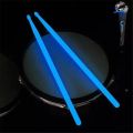 1 Pair 5A Luminous Drum Stick Nylon Fluorescent Drumsticks Glow in The Dark Bright Light Musical Instruments.