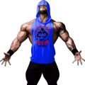 Gym Muscle Bodybuilding Fitness Stringer Men TaTop Gyms Gorilla Wear Vest Undershirt Male Gym Bodybuilding Tanktops Hooded. 