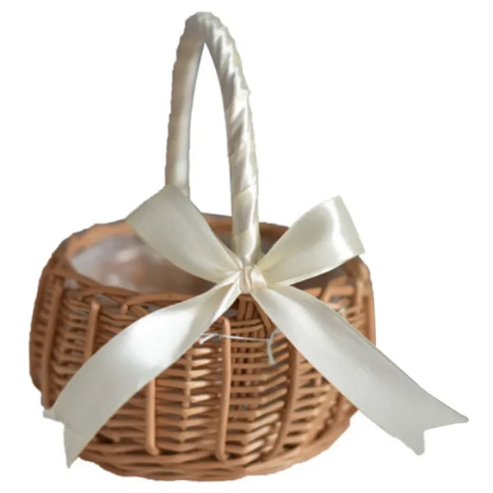 Woven%20Flower%20Basket%20Rattan%20Storage%20Basket%20Flower%20Girl%20Hand%20Basket%20Handmade%20Flower%20Basket%20with%20Bow,%20L%20-%20Image%202