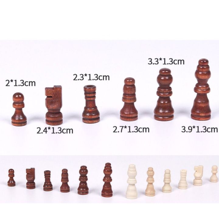 Sports Wood Wooden Chess 32 Pieses Chess Pieces Only No Board King Height Chess Wood Chessmen