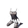Style Nighty sexy lingeries dress Hollow Temptation One Generation Women's One-piece Lingerie robes. 