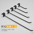 Lacquered chi-square tube hook black white straight hook spray paint single line supermarket shelf hook 1.5cm bayonet hook. 